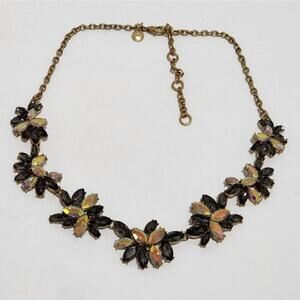J. CREW gold jeweled bibb necklace‎